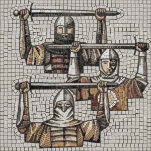 Three Knights Mosaic Art