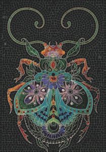 Мозаика «Мистический Жук» — Декоративное Искусство MELTI