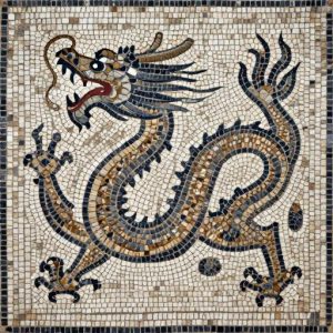 Custom Chinese Dragon Mosaic Art – Opus Tessellatum