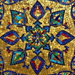 Золотое изобилие в мозаике