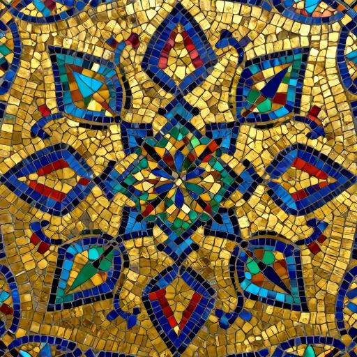 Золотое изобилие в мозаике