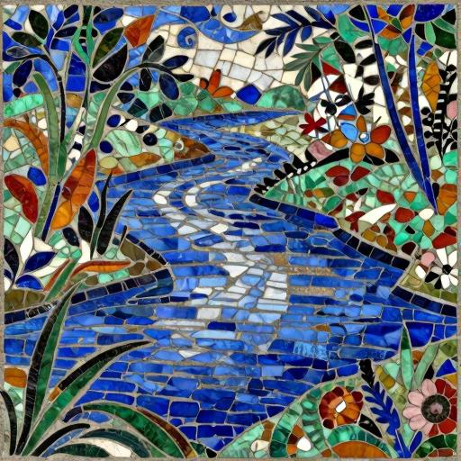 Florentine Mosaic 'River Landscape'