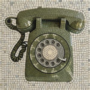 Мозаика «Винтажный телефон» — Классический стиль