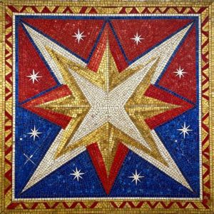 Советская мозаика «Космическая звезда»