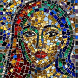 Мозаика «Аленушка» в стиле Билибина