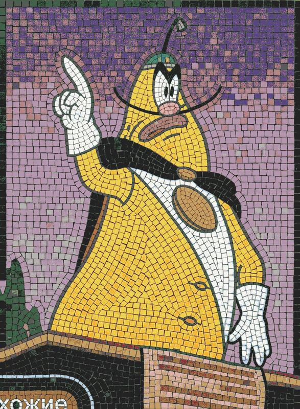 Eccentric Cartoon Character Mosaic Art