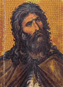 Mosaic Portrait of a Contemplative Man