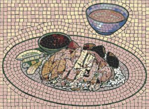 Rustic Feast Mosaic Art – Still Life