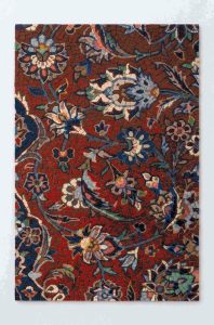 Oriental Floral Pattern Mosaic Art – 25×38 cm