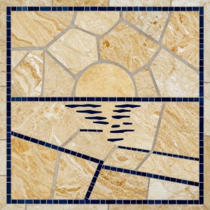 Мозаика Опус Инцертум: Закат над морем, 100×100 см