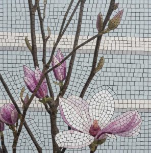 Классическая мозаика: Ветка с цветами