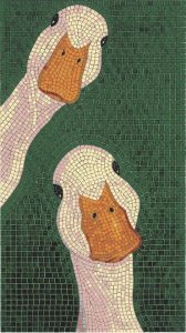 Мозаика «Две утки» — современное искусство MELTI