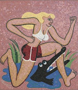 Мозаика «Встреча с крокодилом» — MELTI