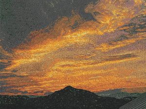 Mountain Sunset Mosaic Art – MELTI