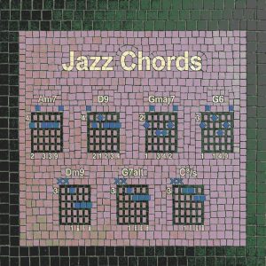 Jazz Chords Mosaic Art – 60×60 cm