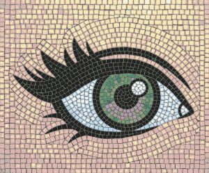 Мозаика «Взгляд» — Детализированный человеческий глаз