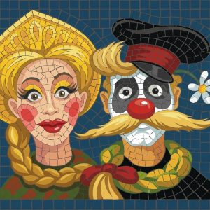 Мозаика «Шут и Красавица»