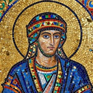 Byzantine Style Mosaic: The Samurai