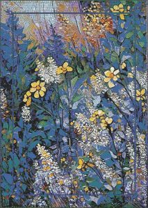 Vibrant Nature Mosaic – Yellow and White Flowers