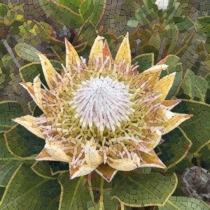 Мозаика «Золотой Цветок» – 100×100 см