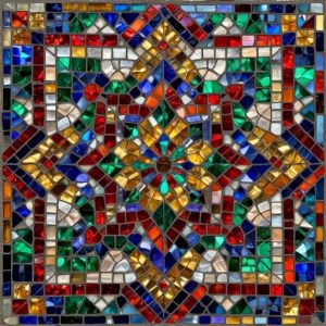 Геометрическая мозаика в стиле Opus Incertum