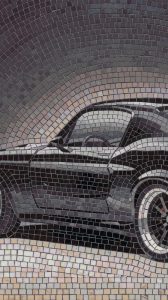 Modern Sports Car Mosaic Art
