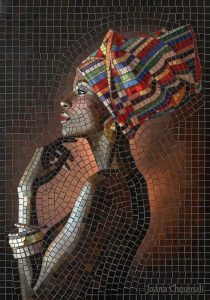 Классическая мозаика женской фигуры