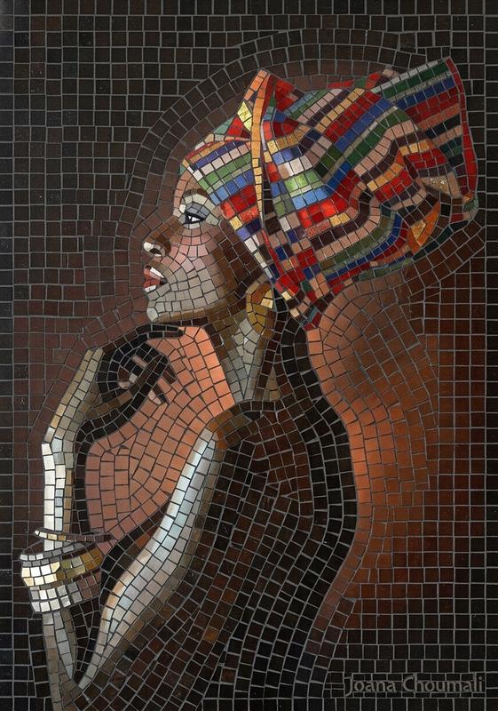 Классическая мозаика женской фигуры