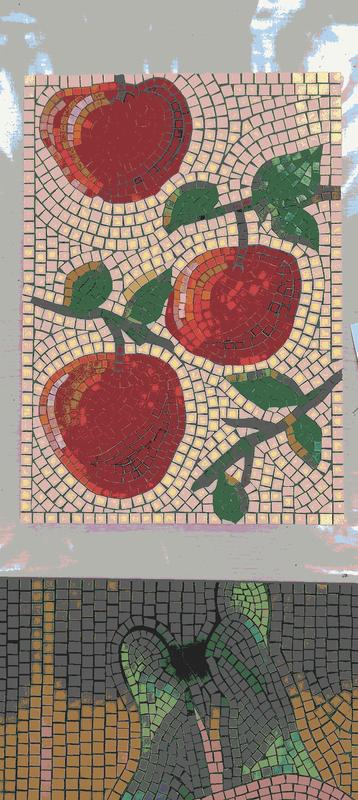 Red Apples Mosaic Art - Nature Still Life