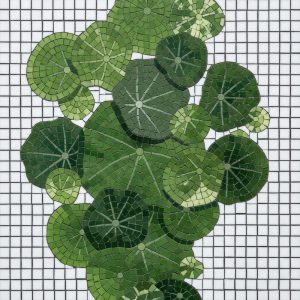 Мозаика «Зеленые кувшинки» – 100×100 см