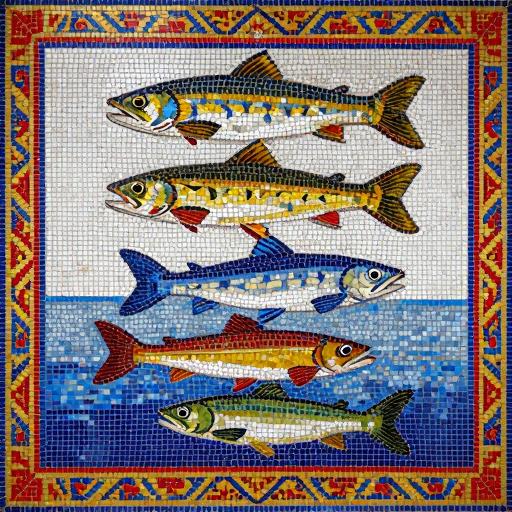 Northern Rivers and White Sea Fish Mosaic