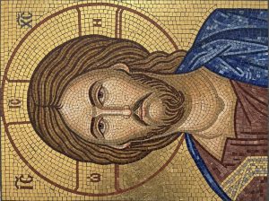 Мозаика Иисус Христос в классическом стиле