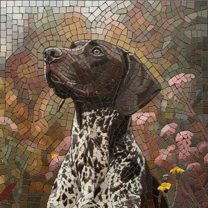 Мозаика немецкого короткошерстного борзого