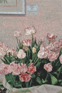Мозаика «Розовые тюльпаны» — Искусство MELTI
