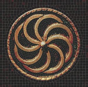 Мозаика «Золотая Спираль» — Абстрактный Декор