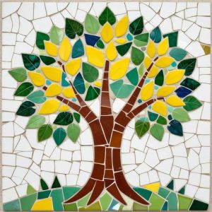 Мозаика «Дерево Пси» в стиле тренкадис