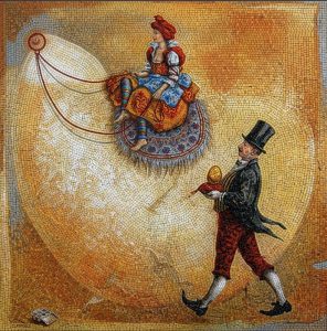 Мозаика «Волшебный ковер и золотое яйцо»