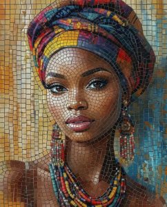 Культурное великолепие мозаичной портретной работы