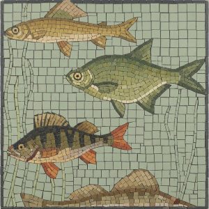 Underwater World: Three Fish Mosaic Art
