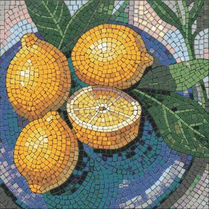 Мозаика «Лимоны» — Яркий натюрморт 60×60 см