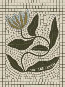 Мозаика «Ты любим» — Декор в стиле природы