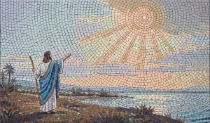 Radiant Sunrise Mosaic Art – Spiritual Awakening