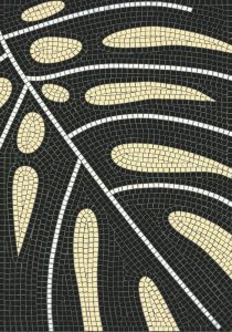 MELTI Style Leaf Mosaic Art – 25×35 cm