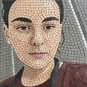 Мозаичный портрет женщины — Классический стиль
