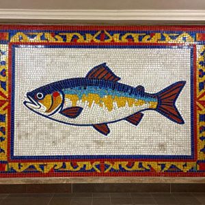 Мозаика «Рыба» в советском стиле