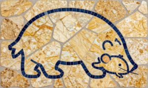 Кот и мышка в стиле Опус Инкертум