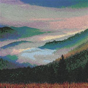 Мозаика «Горный рассвет» — Природа в стиле MELTI