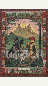 Мозаика «Путь к крепости» — Средневековый пейзаж