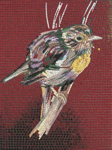 Мозаика «Птица на ветке» — Искусство MELTI