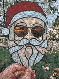 Мозаика «Стильный Санта» — современный портрет